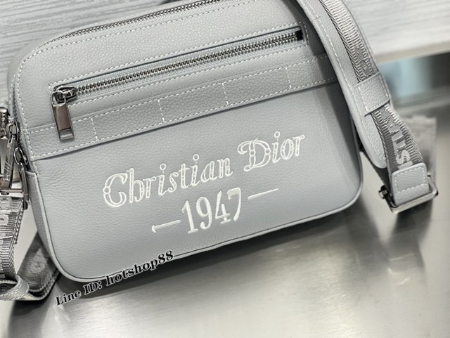 Dior專櫃2022新款Safari信使包男包 刺繡“Christian Dior 1947”迪奧單肩斜背包 fkd1723